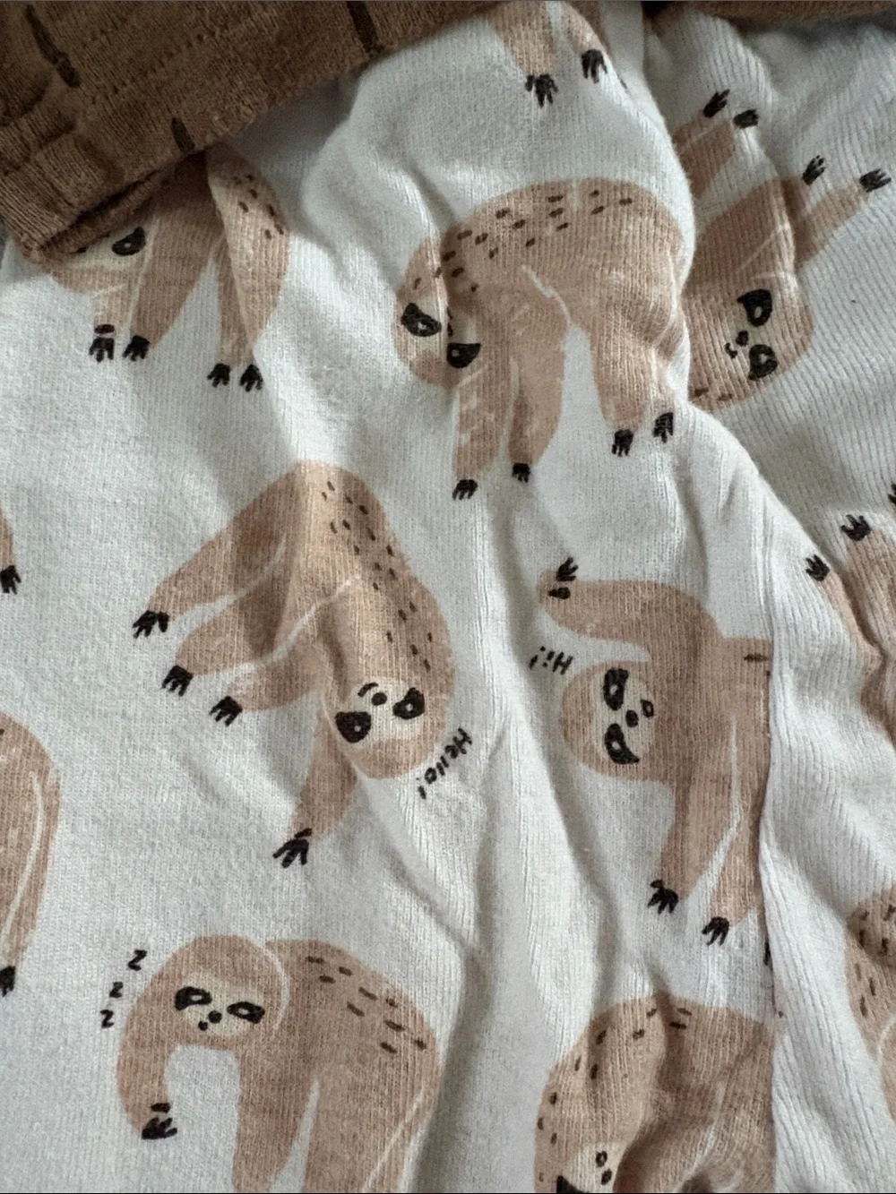 Old Navy Green Alligator & Brown Sloth baby Pajama 2-Pack